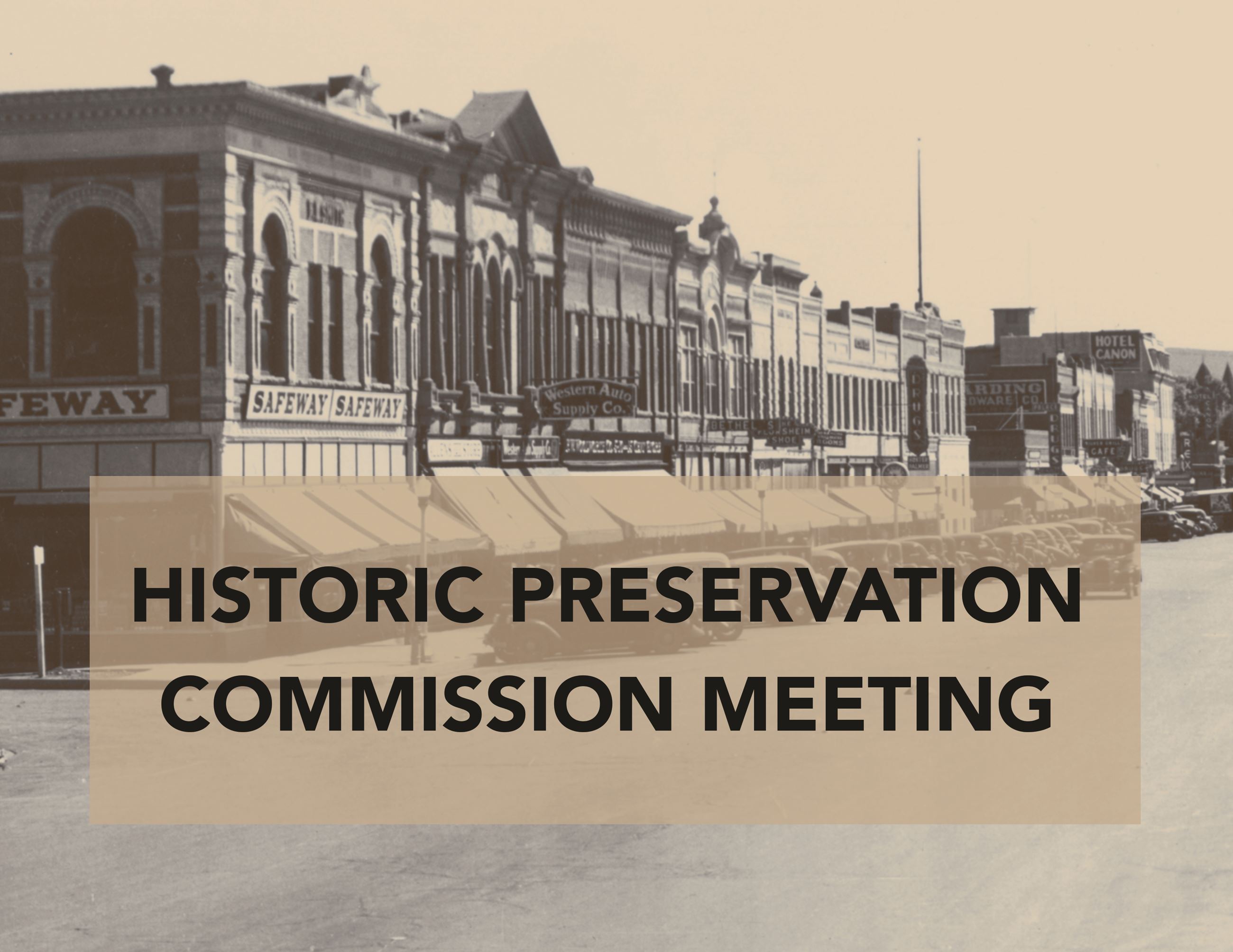 Historic Preservation Meeting Announcement