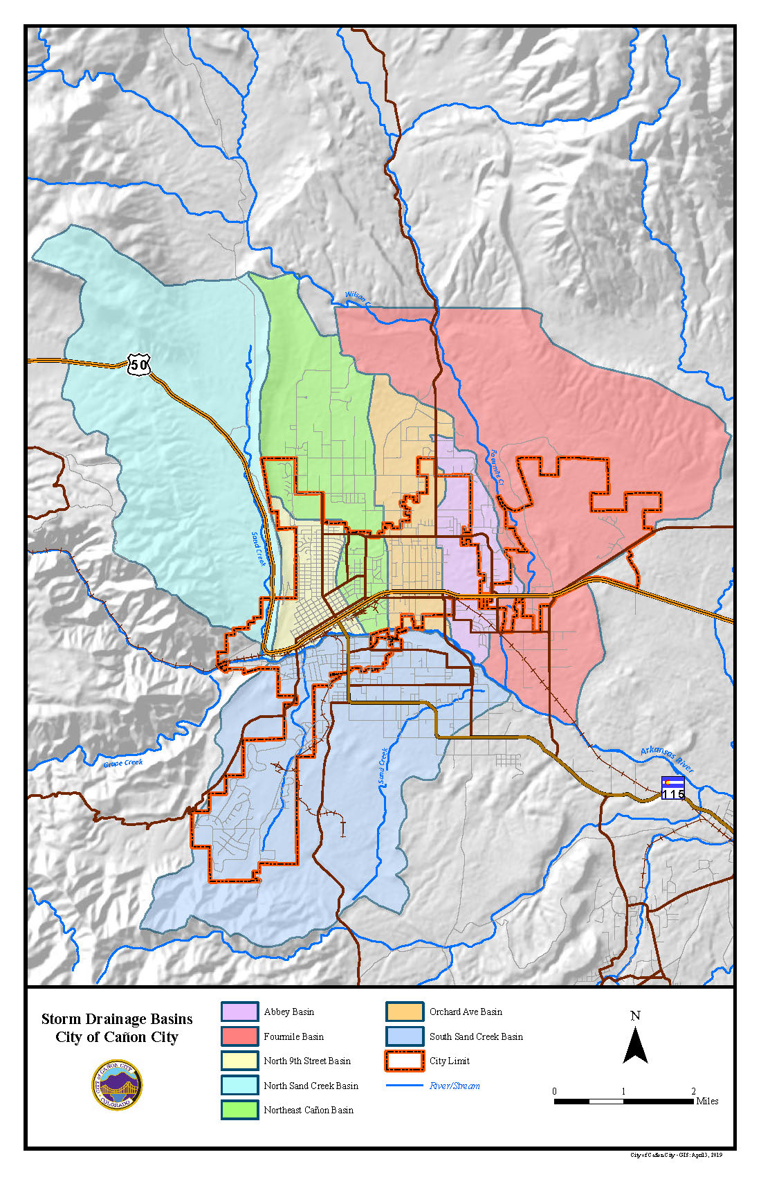 Storm Drainage Basins (PDF)