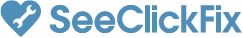 SeeClickFix logo blue horizontal