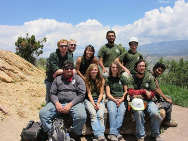 Mile High Youth Corps Trail Building Group